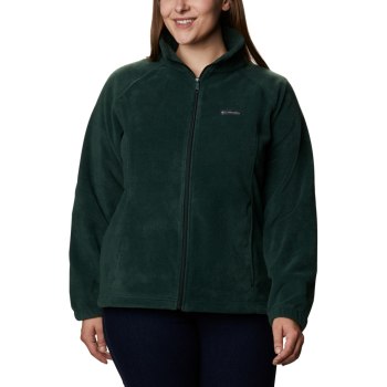 Columbia Benton Springs Full Zip Plus Size, Chamarras Verdes Para Mujer | 635241-RAX